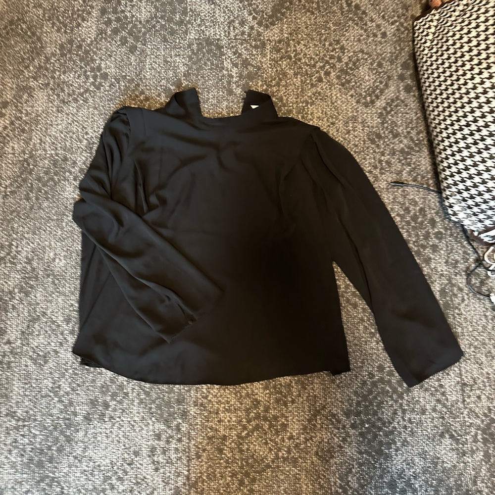 Silky black blouse